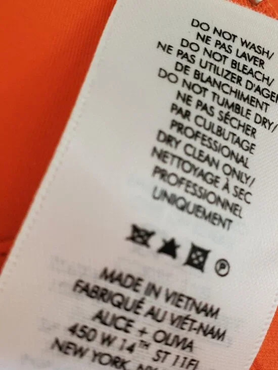 ALICE & OLIVIA WIDE LEG PANTS ORANGE SIZE 2 - 28 INCH WAIST - Picture 6 of 10